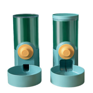 Cage-Mounted Pet Food & Water Bowl Set