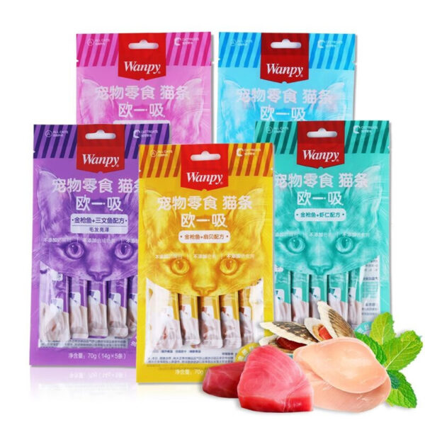 Wanpy Creamy Cat Treat 14g x 5