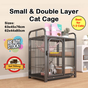 Small & Double Layer Cat Cage for Cats
